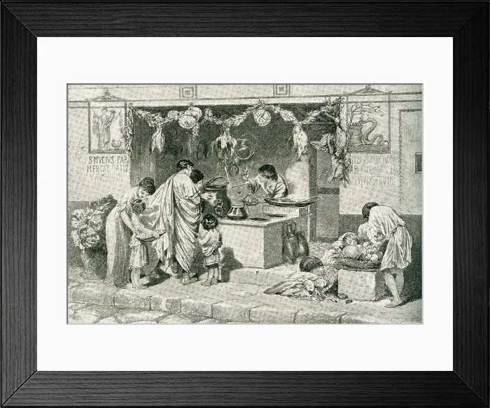 Framed Print : Shop In Pompeii, Italy Framed Print : Shop In Pompeii, Italy