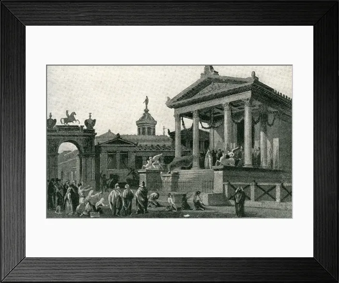 Framed Print : Temples Pompeii, Italy Framed Print : Temples Pompeii, Italy
