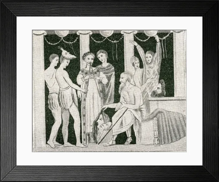 Framed Print : Mosaic, Pompeii, Italy Framed Print : Mosaic, Pompeii, Italy