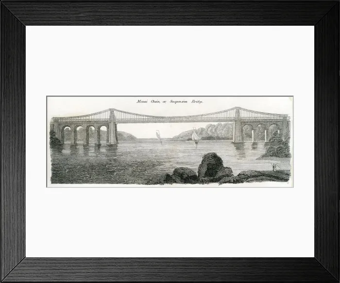 Framed Print : Menai Straits Bridge Framed Print : Menai Straits Bridge
