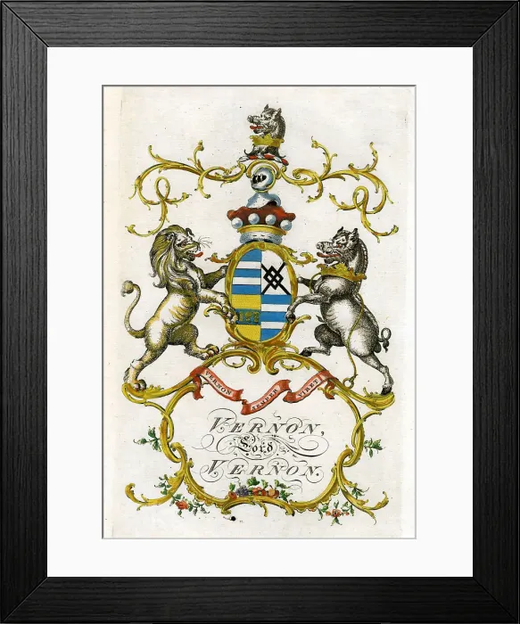 Framed Print : Vernon- Lord Vernon Framed Print : Vernon- Lord Vernon