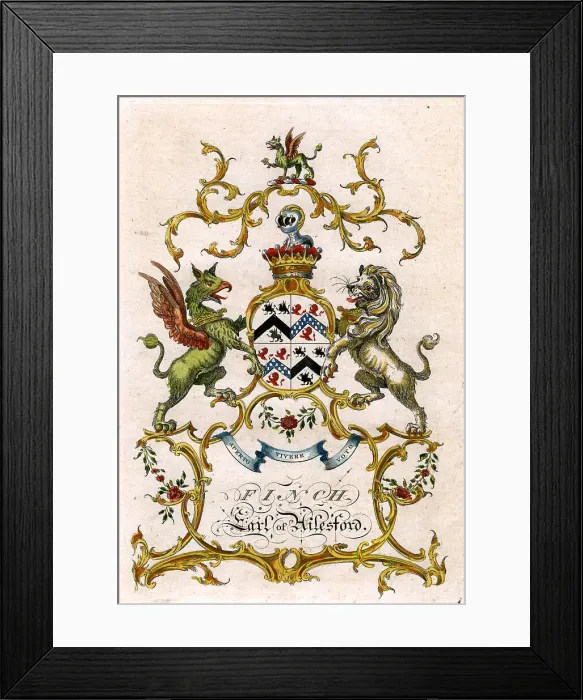 Framed Print : Finch - Earl of Hilesford Framed Print : Finch - Earl of Hilesford