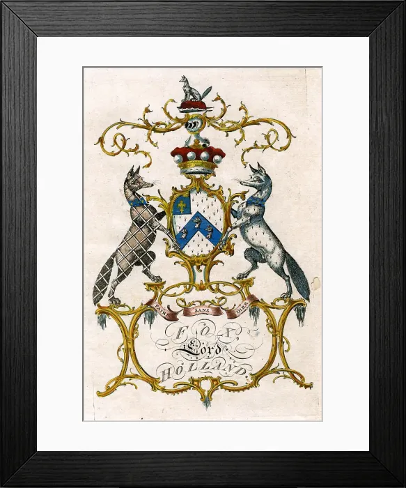 Framed Print : Fox - Lord Holland Framed Print : Fox - Lord Holland