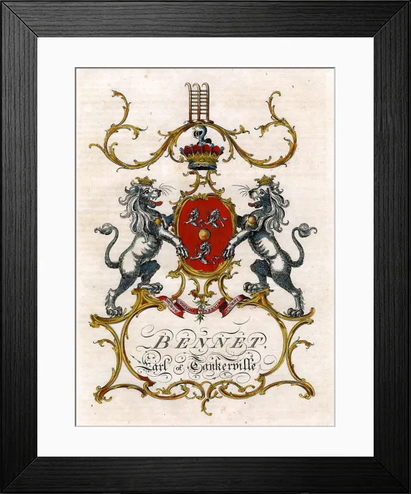 Framed Print : Bennett - Earl of Tankerville Framed Print : Bennett - Earl of Tankerville