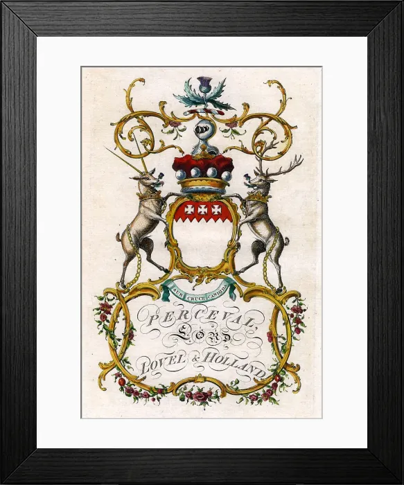 Framed Print : Perceval - Lord Lovel And Holland Framed Print : Perceval - Lord Lovel And Holland