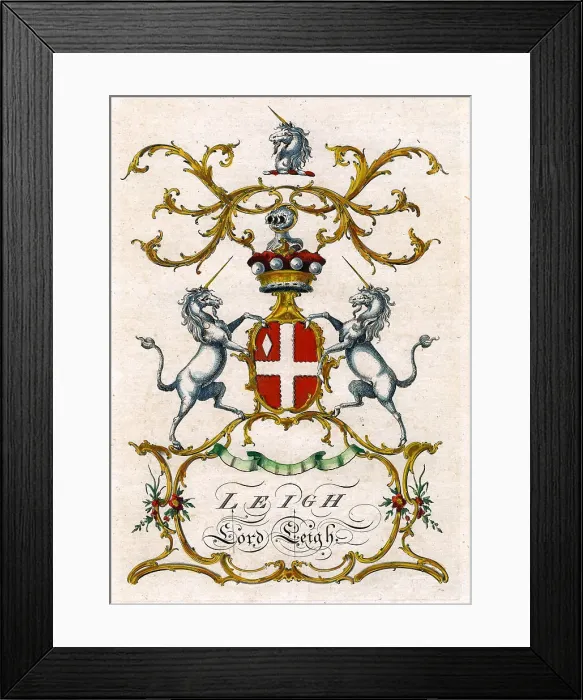Framed Print : Leigh - Lord Leigh Framed Print : Leigh - Lord Leigh