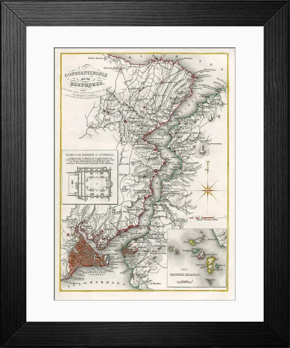 Framed Print : Constantinople, Bosphorous, Princes Islands Framed Print : Constantinople, Bosphorous, Princes Islands