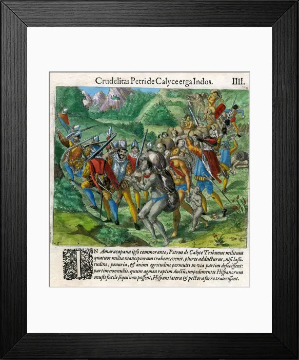 Framed Print : Spanish Invading Mexico Framed Print : Spanish Invading Mexico