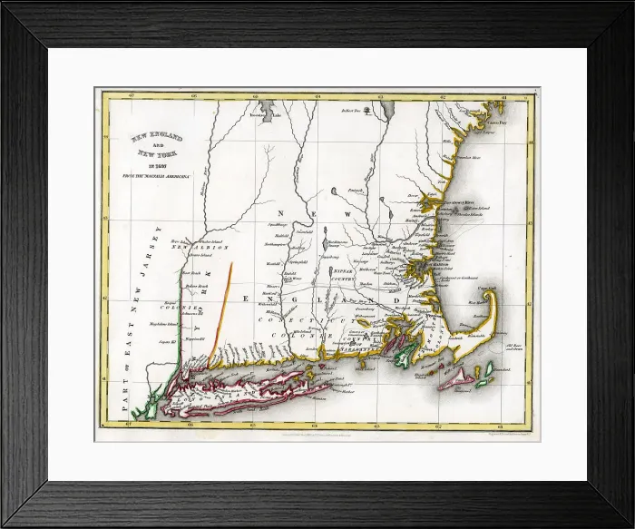 Framed Print : New England, New York Framed Print : New England, New York