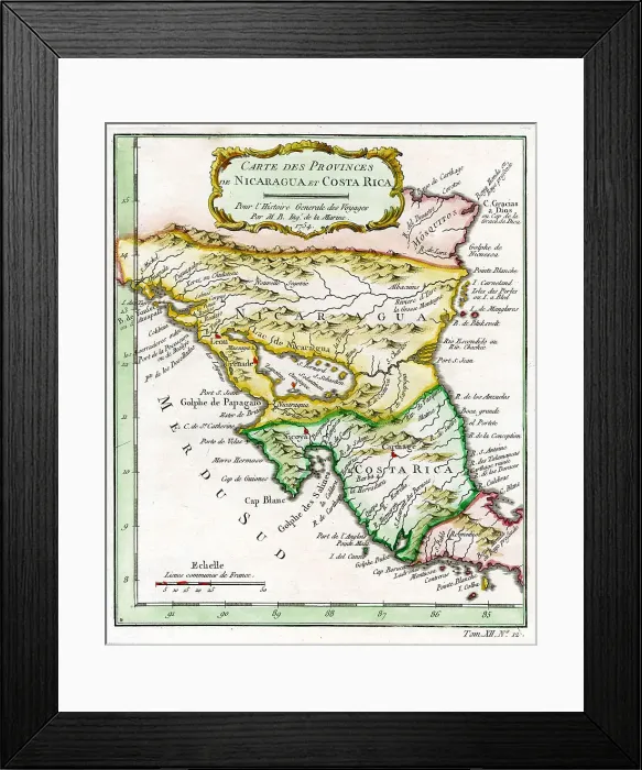 Framed Print : Nicaragua and Costa Rica Framed Print : Nicaragua and Costa Rica