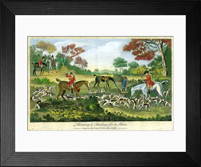 Framed Print : Hunting - Beating and Tracking Framed Print : Hunting - Beating and Tracking