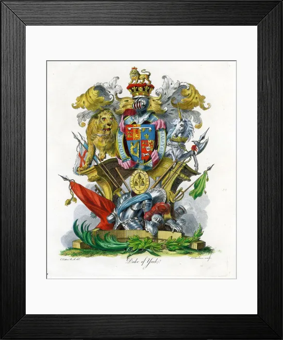 Framed Print : Heraldry - Duke of York Framed Print : Heraldry - Duke of York