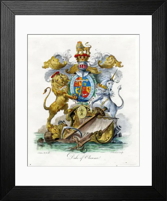 Framed Print : Heraldry - Duke of Clarence Framed Print : Heraldry - Duke of Clarence