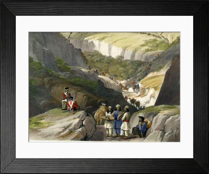 Framed Print : First Descent Through Koojah Pass, Afghanistan Framed Print : First Descent Through Koojah Pass, Afghanistan