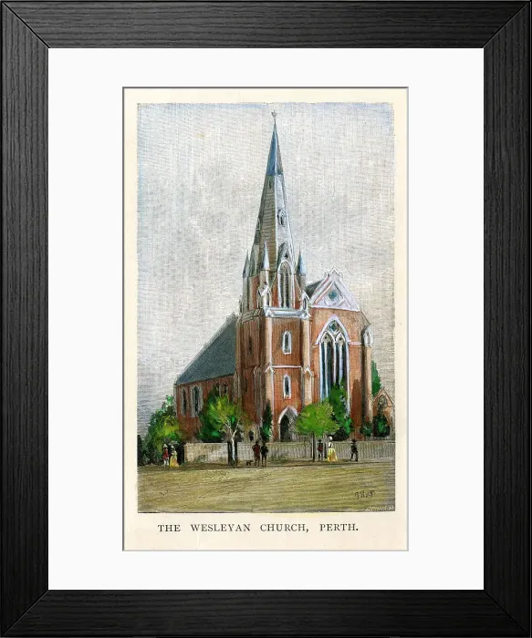 Framed Print : Western Australia - Wesleyan Church, Perth Framed Print : Western Australia - Wesleyan Church, Perth