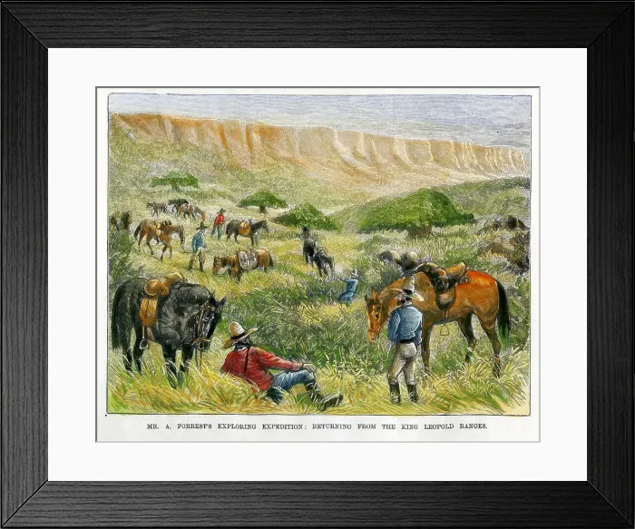 Framed Print : Western Australia - Forest's Expedition, Returning ? Framed Print : Western Australia - Forest's Expedition, Returning ?