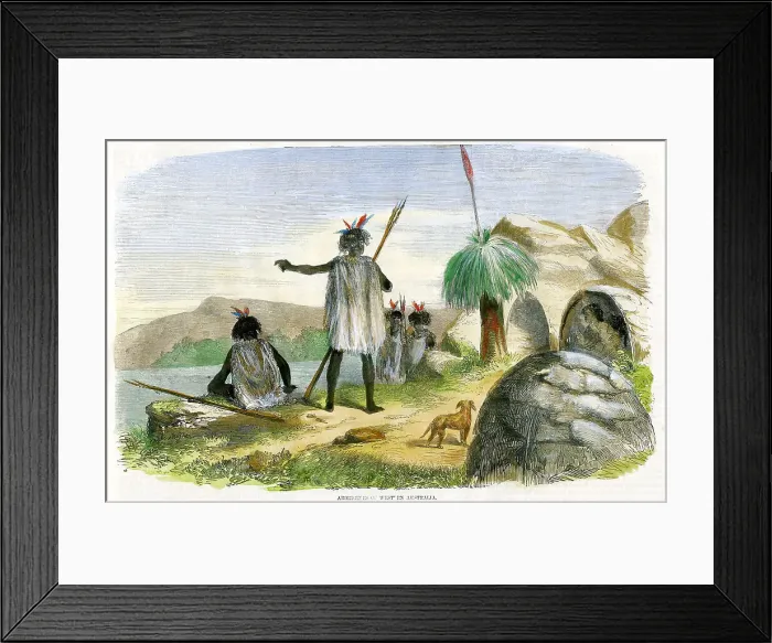 Framed Print : Western Australia - Aborigines In Western Australia Framed Print : Western Australia - Aborigines In Western Australia