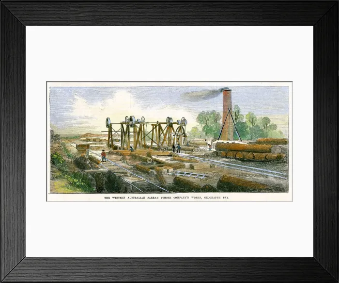 Framed Print : Western Australia - Jarrah Timber Company At Geographe Bay Framed Print : Western Australia - Jarrah Timber Company At Geographe Bay