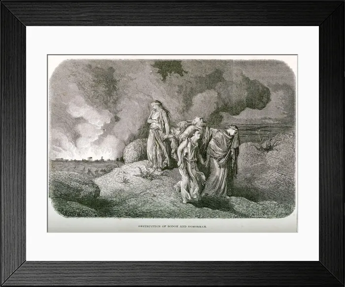 Framed Print : Destruction of Sodom and Gomorrah (Lot's Wife) Framed Print : Destruction of Sodom and Gomorrah (Lot's Wife)