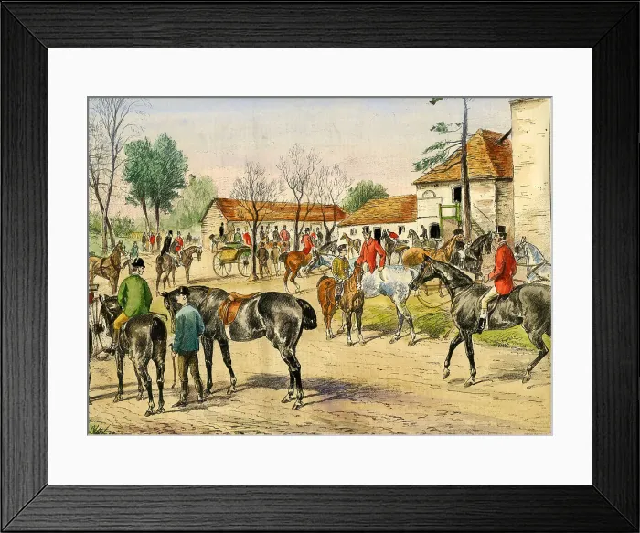 Framed Print : Meet of West Kent Hunt At Sevenoaks, Kent Framed Print : Meet of West Kent Hunt At Sevenoaks, Kent
