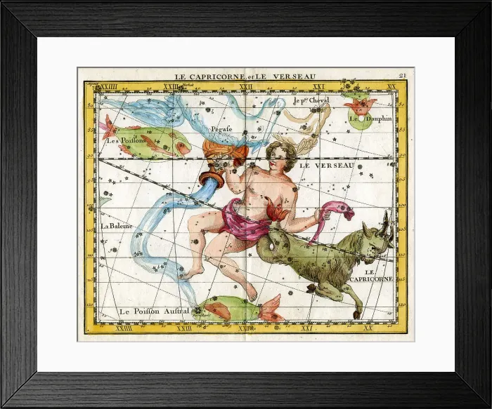 Framed Print : Capricorn, Le Versean (Water Carrier) Framed Print : Capricorn, Le Versean (Water Carrier)