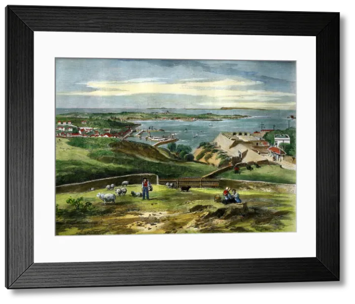 Framed Print : Peter Port, Fort George, Guernsey Framed Print : Peter Port, Fort George, Guernsey