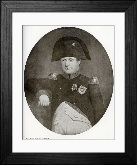 Framed Print : Napoleon On The Bellerophon Framed Print : Napoleon On The Bellerophon