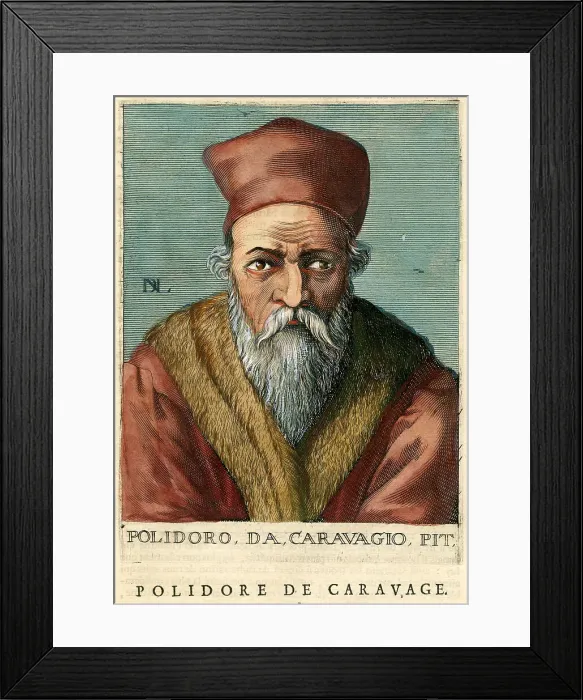 Framed Print : Polidoro Caravagio Framed Print : Polidoro Caravagio