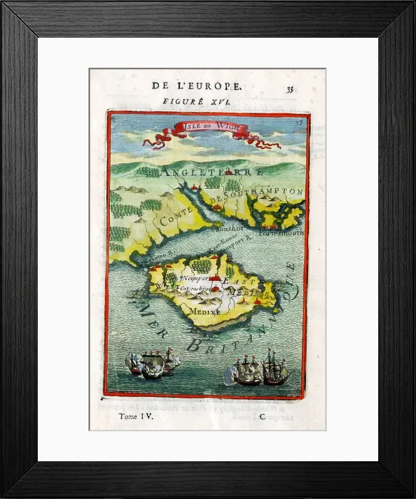 Framed Print : Isle of Wight Framed Print : Isle of Wight