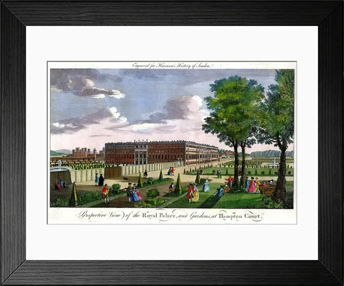 Framed Print : Palace and Gardens Hampton Court Framed Print : Palace and Gardens Hampton Court