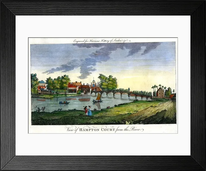 Framed Print : Hampton Court From The River Framed Print : Hampton Court From The River