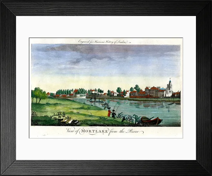 Framed Print : Mortlake From The River Framed Print : Mortlake From The River