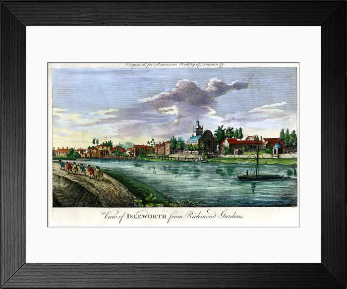 Framed Print : Isleworth From Richmond Gardens Framed Print : Isleworth From Richmond Gardens