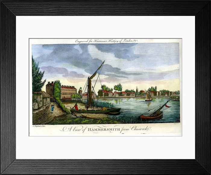 Framed Print : Hammersmith From Chiswick Framed Print : Hammersmith From Chiswick