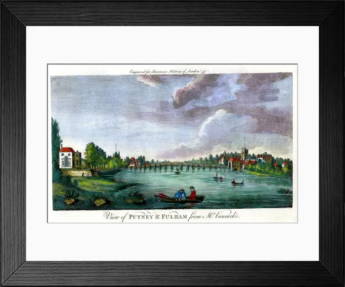 Framed Print : Putney and Fulham From Mr Nanneck'S