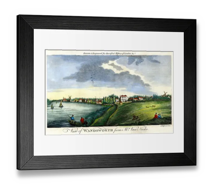Framed Print : Wandsworth From Mr Nanneck'S Framed Print : Wandsworth From Mr Nanneck'S