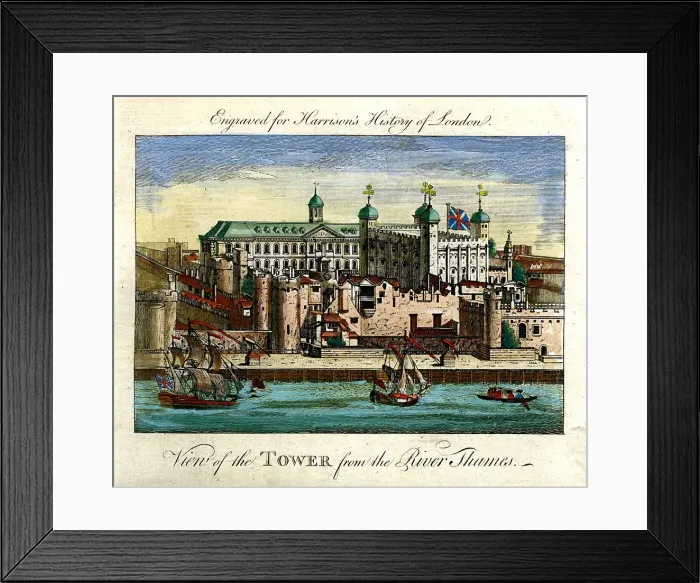 Framed Print : Tower of London From Thames Framed Print : Tower of London From Thames