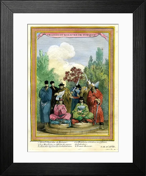 Framed Print : Royalty of Tunquin (Vietnam)