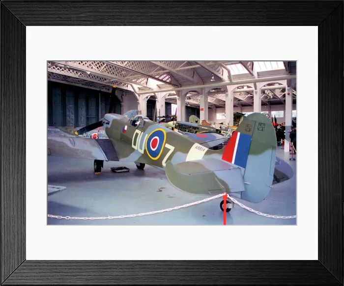 Framed Print : Supermarine 349 Spitfire LF Mk. VC G-BUWA - AR614 Framed Print : Supermarine 349 Spitfire LF Mk. VC G-BUWA - AR614