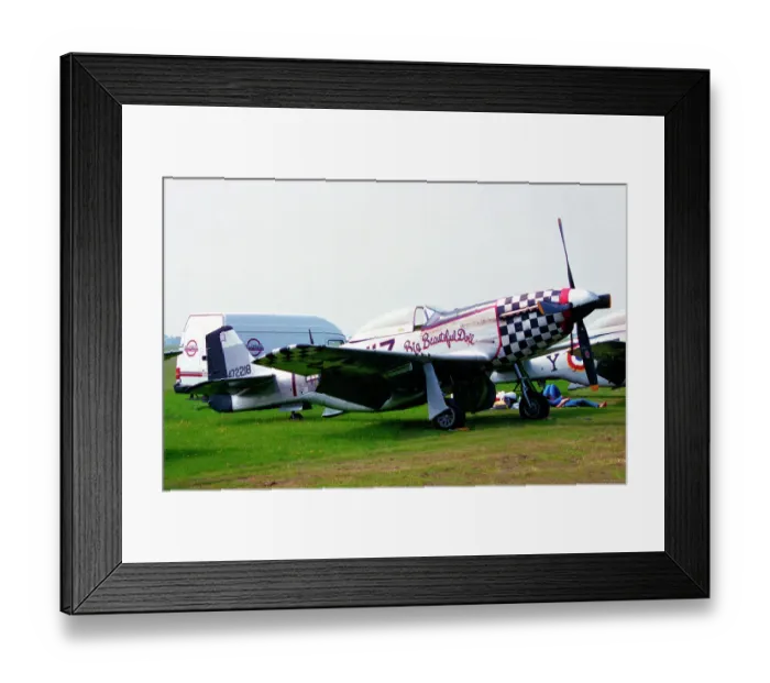 Framed Print : Commonwealth Aircraft CA-18 Mustang Mk. 22 G-HAEC Framed Print : Commonwealth Aircraft CA-18 Mustang Mk. 22 G-HAEC