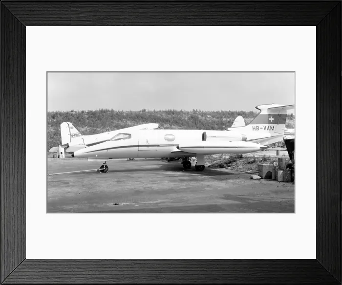 Framed Print : Gates Learjet 23 HB-VAM Framed Print : Gates Learjet 23 HB-VAM