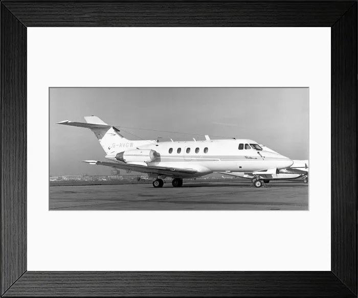 Framed Print : Hawker Siddeley HS.125-3B G-AVGW Framed Print : Hawker Siddeley HS.125-3B G-AVGW