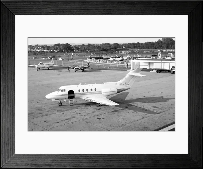Framed Print : Hawker Siddeley HS.125-3B G-AVGW