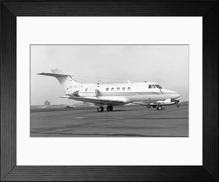 Framed Print : Hawker Siddeley HS.125-3B G-AVGW Framed Print : Hawker Siddeley HS.125-3B G-AVGW