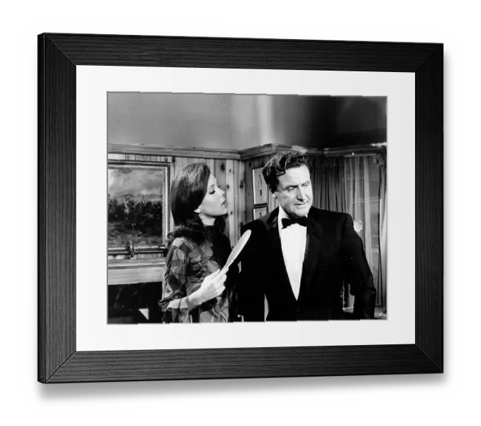 Framed Print : Emma Peel and John Steed Framed Print : Emma Peel and John Steed