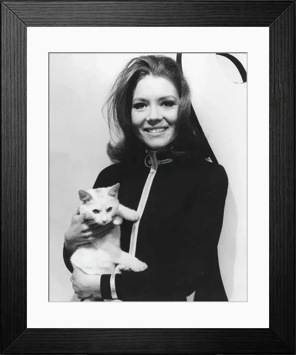 Framed Print : Emma Peel of The Avengers Framed Print : Emma Peel of The Avengers