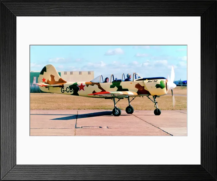 Framed Print : Aerostar-Bacau Yakovlev Yak-52 G-CBLJ Framed Print : Aerostar-Bacau Yakovlev Yak-52 G-CBLJ