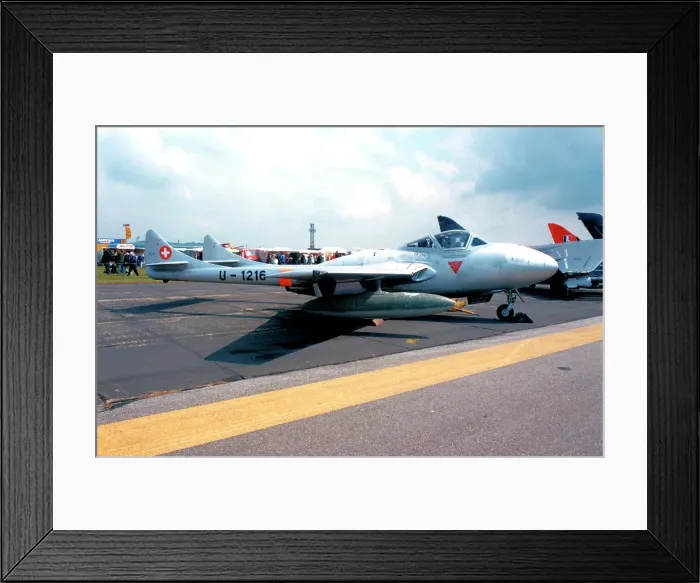 Framed Print : de Havilland DH.115 Vampire Trainer T.55 U-1216 Framed Print : de Havilland DH.115 Vampire Trainer T.55 U-1216