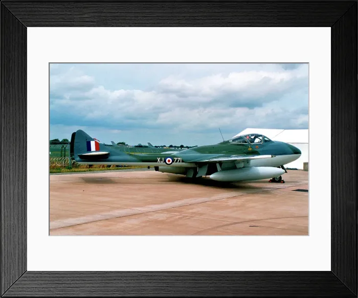 Framed Print : de Havilland DH.115 Vampire T.55 G-HELV / XJ771 Framed Print : de Havilland DH.115 Vampire T.55 G-HELV / XJ771