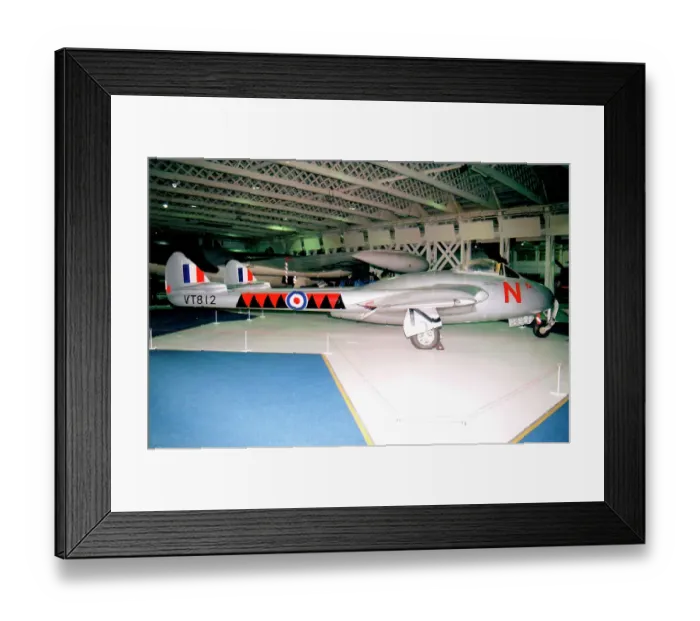 Framed Print : de Havilland DH.100 Vampire F.3 7200M  /  VT812  /  N